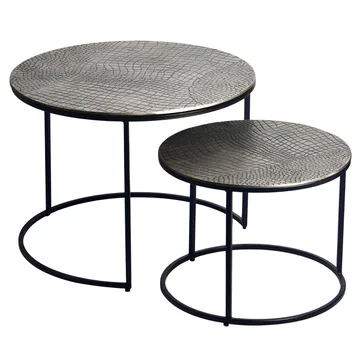 Galova Soffbord 60 cm Set om 2 - Guld och svart - Möbler - Vardagsrum - Soffbord & vardagsrumsbord - Soffbord
