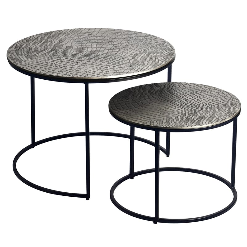Galova Soffbord 60 cm Set om 2 - Guld och svart - Möbler - Vardagsrum - Soffbord & vardagsrumsbord - Soffbord