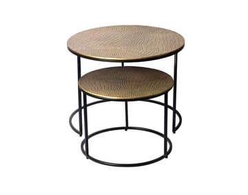Galova Soffbord 60 cm Set om 2 - Silver och svart - Möbler - Vardagsrum - Soffbord & vardagsrumsbord - Soffbord
