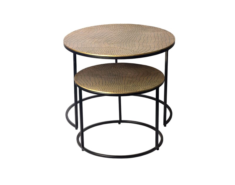 Galova Soffbord 60 cm Set om 2 - Silver och svart - Möbler - Vardagsrum - Soffbord & vardagsrumsbord - Soffbord