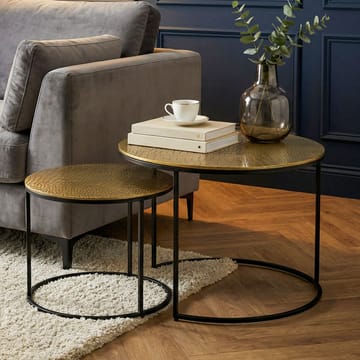 Galova Soffbord 60 cm Set om 2 - Silver och svart - Möbler - Vardagsrum - Soffbord & vardagsrumsbord - Soffbord
