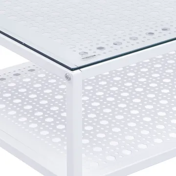 Galuna Konsolbord 80 cm - Transparent och vit - Möbler - Vardagsrum - Soffbord & vardagsrumsbord - Avlastningsbord & konsolbord
