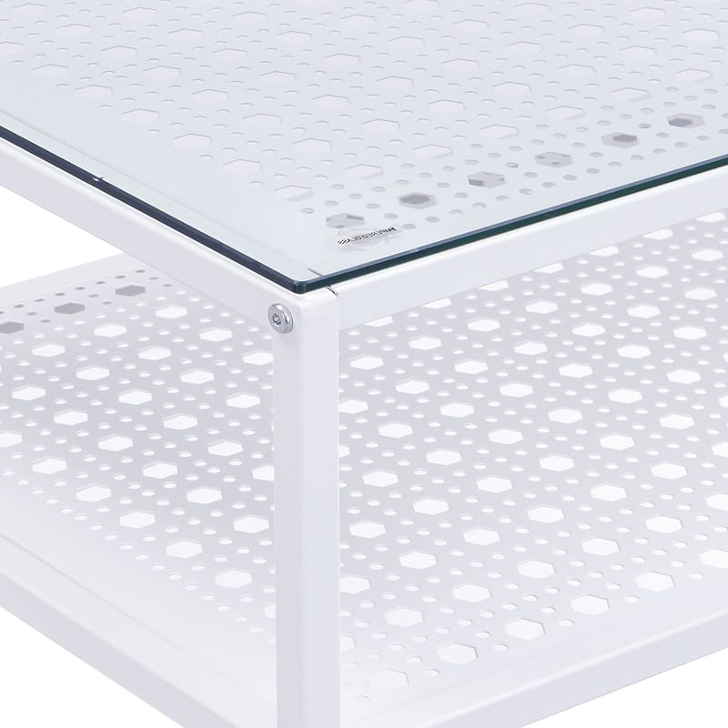 Galuna Konsolbord 80 cm - Transparent och vit - Möbler - Vardagsrum - Soffbord & vardagsrumsbord - Avlastningsbord & konsolbord