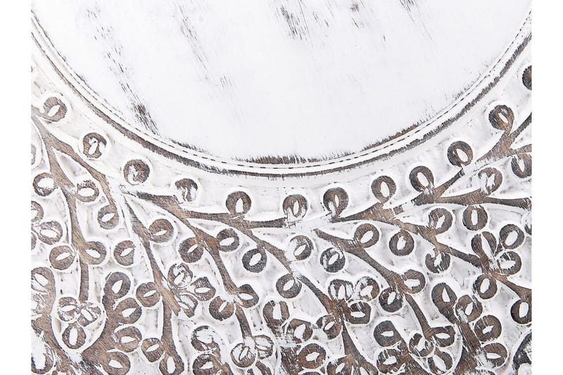 Garry Sidobord 44 cm - Vit/Grå/Ljust trä - Möbler - Vardagsrum - Soffbord & vardagsrumsbord - Brickbord