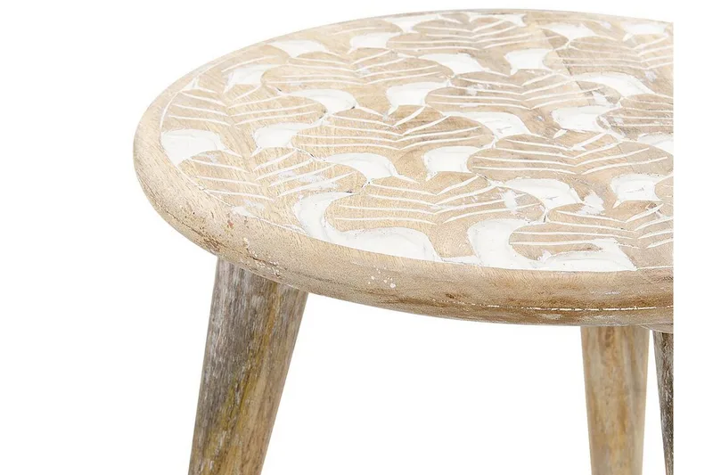 Gazelle Satsbord 46 cm - Ljust trä/Vit - Möbler - Vardagsrum - Soffbord & vardagsrumsbord - Satsbord