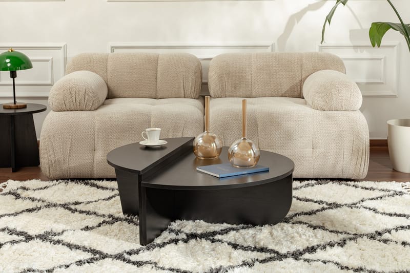 Georgette Soffbord 90 cm - Natur/Svart - Möbler - Vardagsrum - Soffbord & vardagsrumsbord - Soffbord