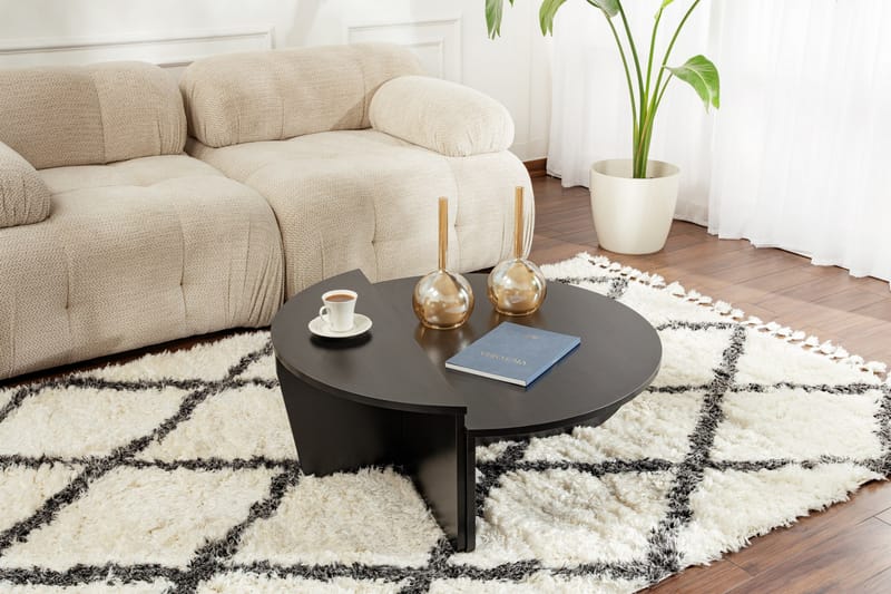 Georgette Soffbord 90 cm - Natur/Svart - Möbler - Vardagsrum - Soffbord & vardagsrumsbord - Soffbord