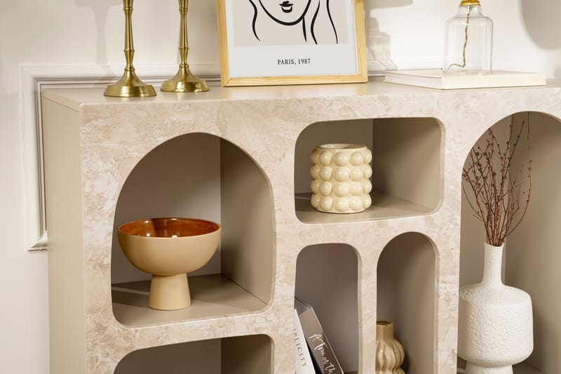 Giana Konsollbord 120 cm - Travertine/Sandsten - Möbler - Vardagsrum - Soffbord & vardagsrumsbord - Avlastningsbord & konsolbord