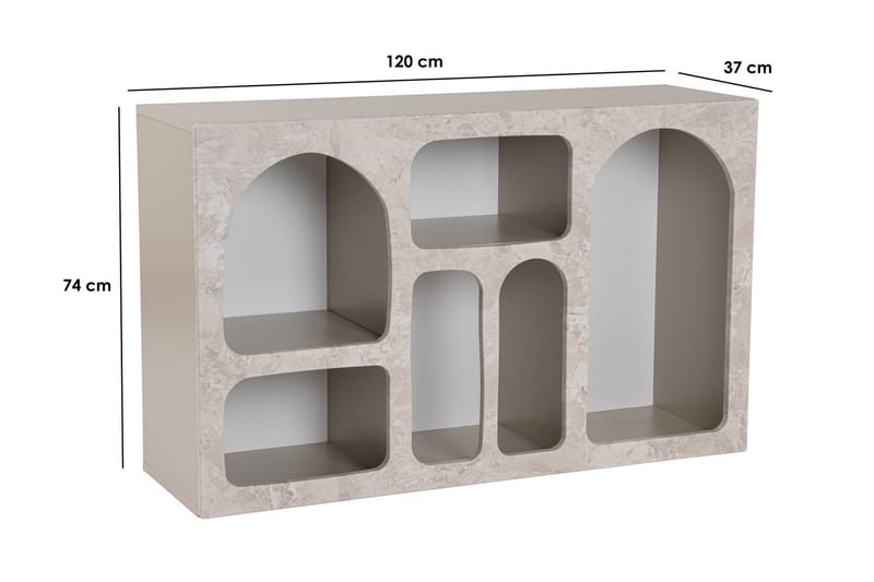 Giana Konsollbord 120 cm - Travertine/Sandsten - Möbler - Vardagsrum - Soffbord & vardagsrumsbord - Avlastningsbord & konsolbord