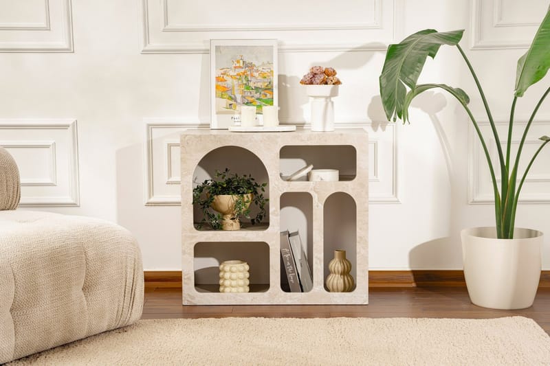 Giana Konsollbord 80 cm - Travertine/Sandsten - Förvaring - Förvaringsmöbler - Skänkar & sideboards