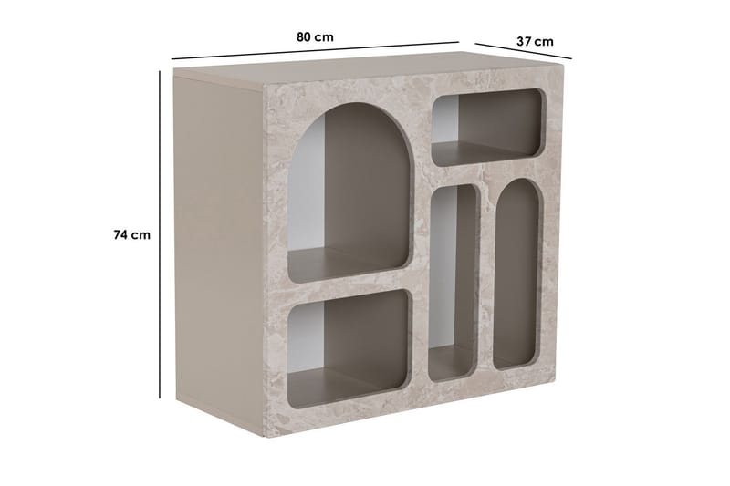 Giana Konsollbord 80 cm - Travertine/Sandsten - Möbler - Vardagsrum - Soffbord & vardagsrumsbord - Avlastningsbord & konsolbord