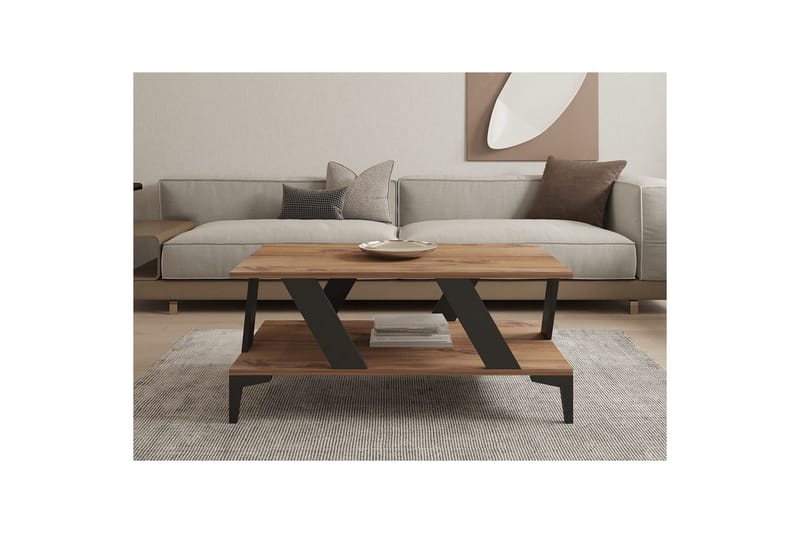 Gralen Soffbord 100 cm - Antracit/Natur - Möbler - Vardagsrum - Soffbord & vardagsrumsbord - Soffbord