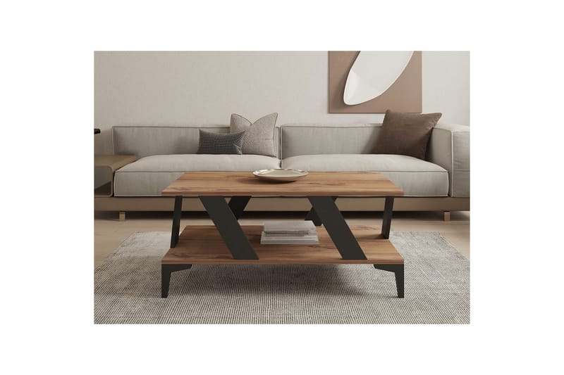 Gralen Soffbord 100 cm - Antracit/Natur - Möbler - Vardagsrum - Soffbord & vardagsrumsbord - Soffbord