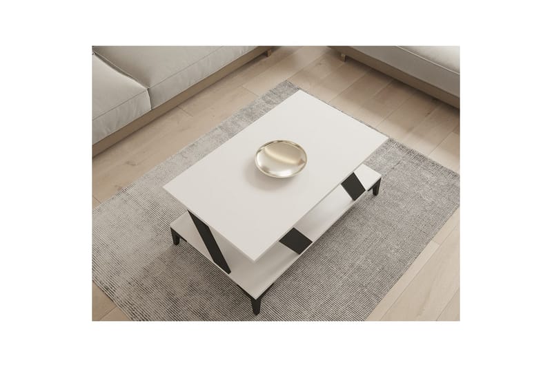 Gralen Soffbord 100 cm - Antracit/Vit - Möbler - Vardagsrum - Soffbord & vardagsrumsbord - Soffbord