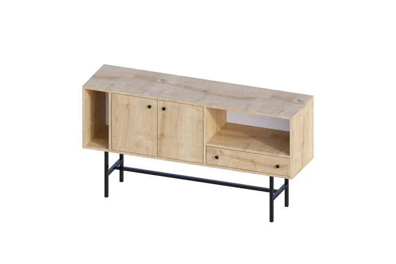 Grayce Konsollbord 150 cm, Ek/Svart