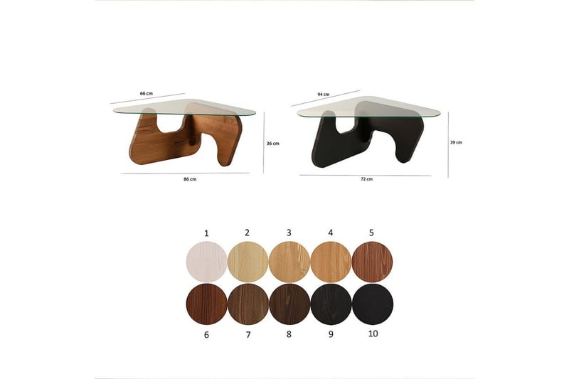 Grayce Satsbord 94 cm - Svart - Möbler - Vardagsrum - Soffbord & vardagsrumsbord - Satsbord