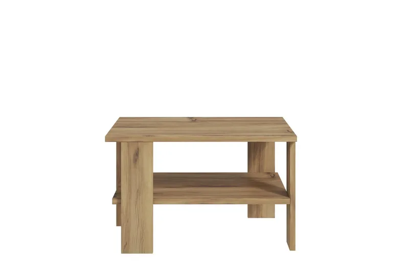 Greger Rektangulärt Soffbord Ek med Hylla 60 cm i Trä - Brun - Möbler - Vardagsrum - Soffbord & vardagsrumsbord - Soffbord