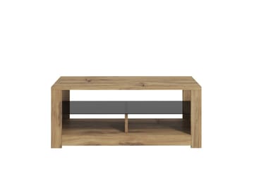 Griselda 90 cm Rektangulärt Soffbord med Hylla i Ek - Brun - Möbler - Vardagsrum - Soffbord & vardagsrumsbord - Soffbord