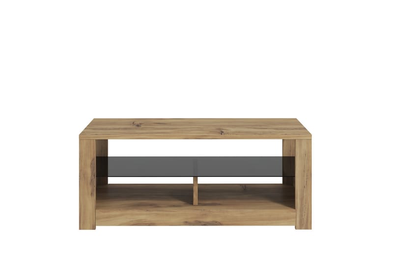Griselda 90 cm Rektangulärt Soffbord med Hylla i Ek - Brun - Möbler - Vardagsrum - Soffbord & vardagsrumsbord - Soffbord