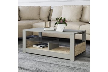 Griselda Soffbord 90 cm - Grå/Travertin - Möbler - Vardagsrum - Soffbord & vardagsrumsbord - Soffbord