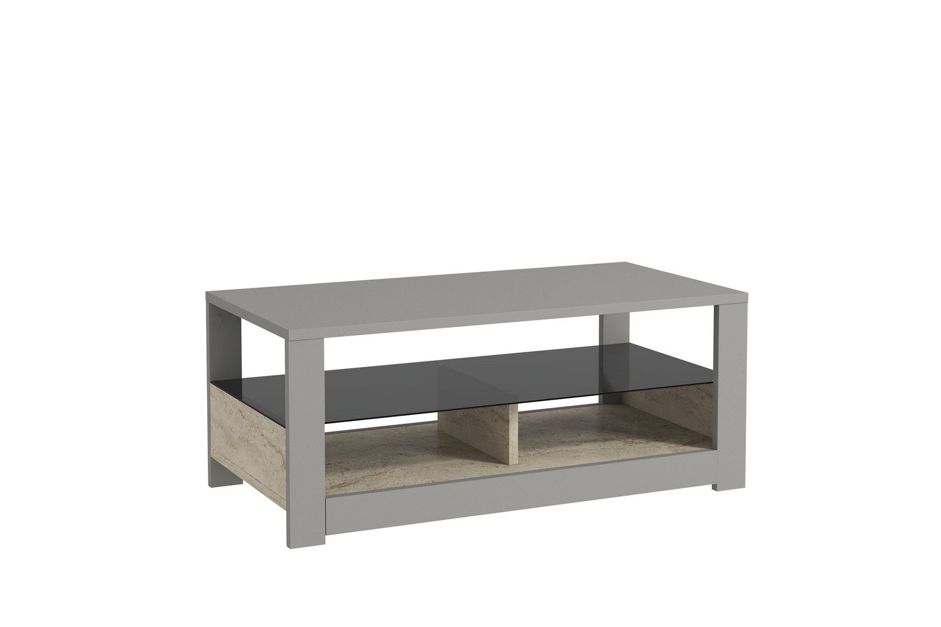 griselda soffbord 90 cm - grå/travertin