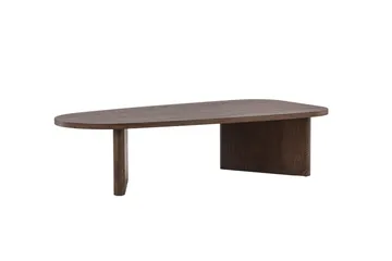 Grönvik Ovalt Soffbord 130x65 cm - Mörkbrunt / Valnöt / Trä - Möbler - Vardagsrum - Soffbord & vardagsrumsbord - Soffbord