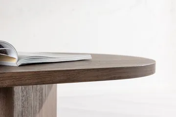 Grönvik Ovalt Soffbord 130x65 cm - Mörkbrunt / Valnöt / Trä - Möbler - Vardagsrum - Soffbord & vardagsrumsbord - Soffbord