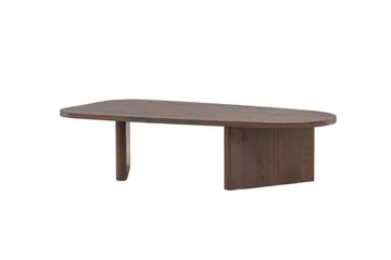 Grönvik Ovalt Soffbord 130x65 cm - Mörkbrunt / Valnöt / Trä - Möbler - Vardagsrum - Soffbord & vardagsrumsbord - Soffbord