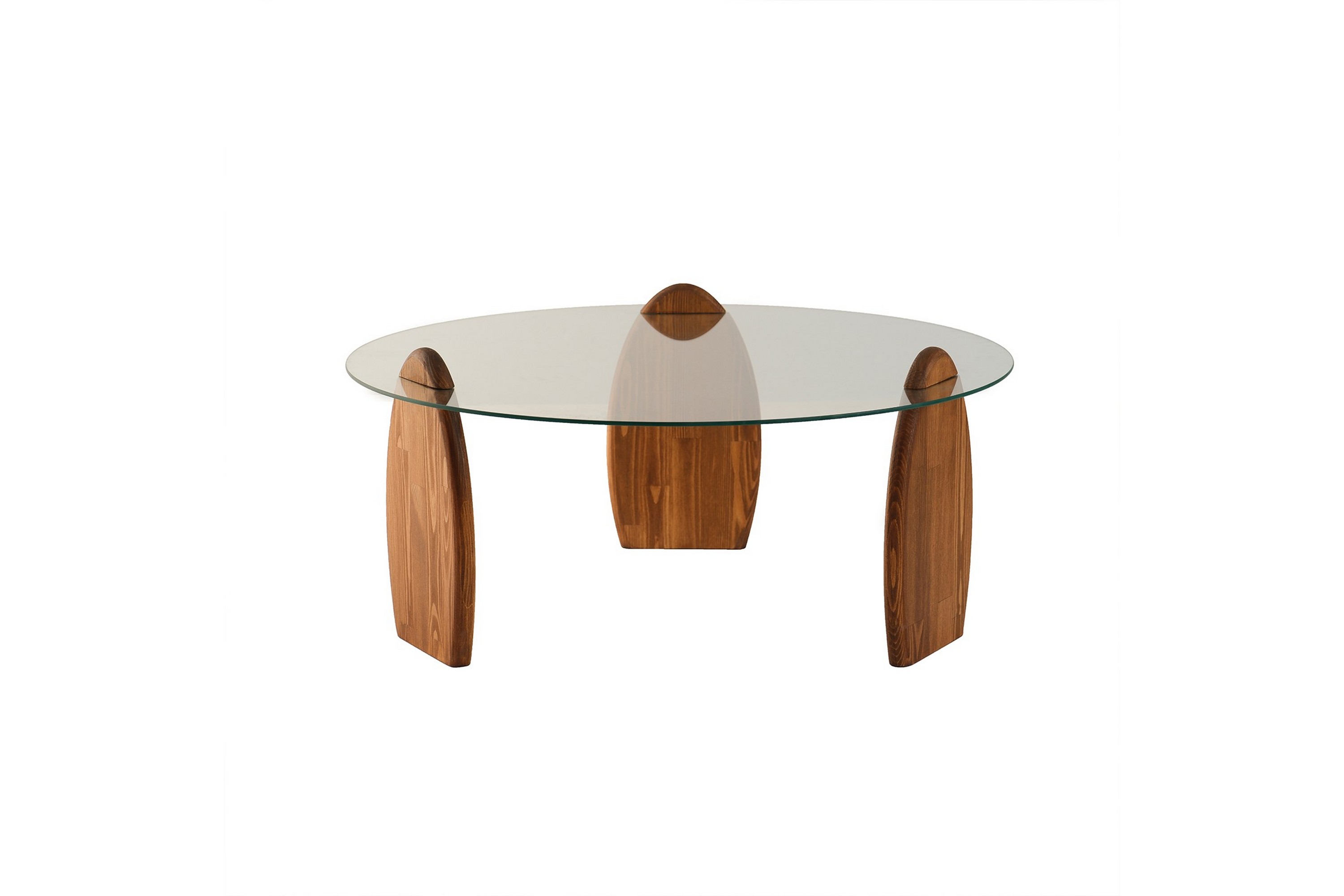 guinn soffbord 90 cm - brun/transparent