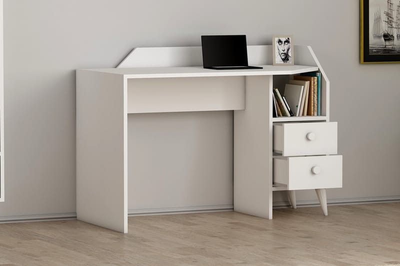 HAFING Skrivbord 120x55 cm Vit - Möbler - Hemmakontor - Skrivbord