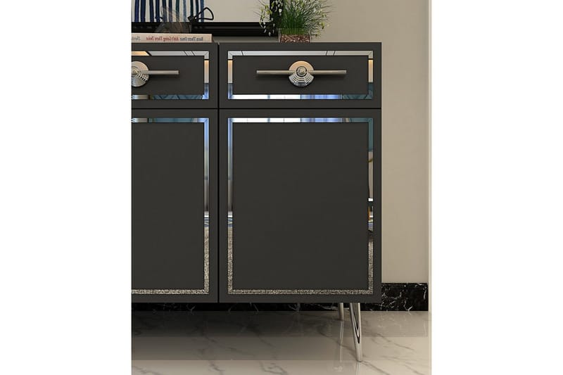 Halma Konsollbord 150 cm - Silver/Antracit - Möbler - Vardagsrum - Soffbord & vardagsrumsbord - Avlastningsbord & konsolbord