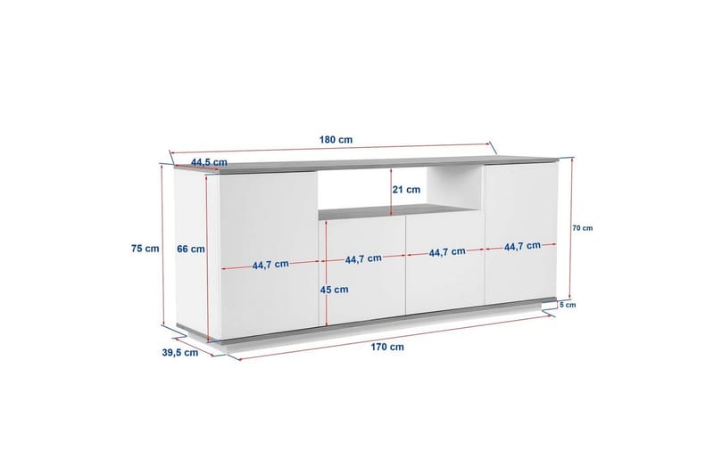 Hano Konsollbord 180 cm - Natur - Möbler - Vardagsrum - Soffbord & vardagsrumsbord - Avlastningsbord & konsolbord