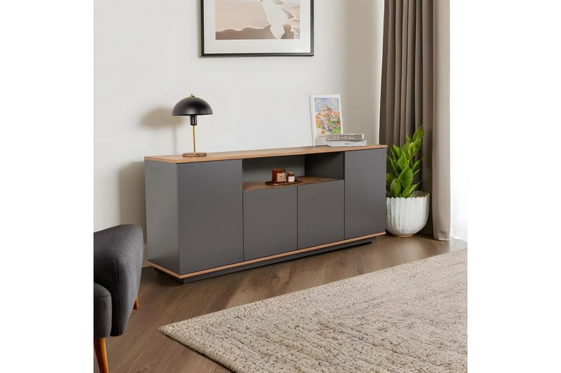 Hano Konsollbord 180 cm - Natur/Antracit - Möbler - Vardagsrum - Soffbord & vardagsrumsbord - Avlastningsbord & konsolbord