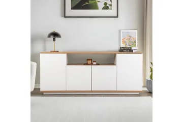 Hano Konsollbord 180 cm - Natur/Vit - Möbler - Vardagsrum - Soffbord & vardagsrumsbord - Avlastningsbord & konsolbord