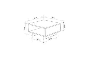 Hapeila Soffbord 60 cm - Antracit - Möbler - Vardagsrum - Soffbord & vardagsrumsbord - Soffbord