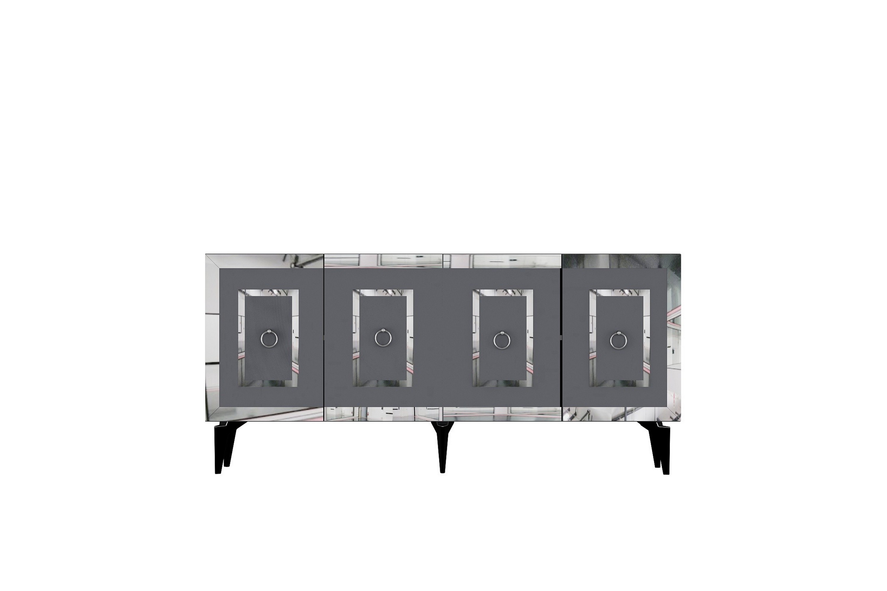 harlen konsollbord 150 cm antracit/silver -