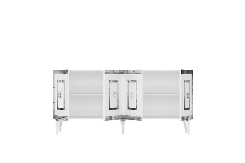 Harlen Konsollbord 150 cm Vit/Silver - Möbler - Vardagsrum - Soffbord & vardagsrumsbord - Avlastningsbord & konsolbord