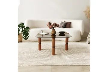 Harman Soffbord 80 cm - Valnöt/Brons - Möbler - Vardagsrum - Soffbord & vardagsrumsbord - Soffbord