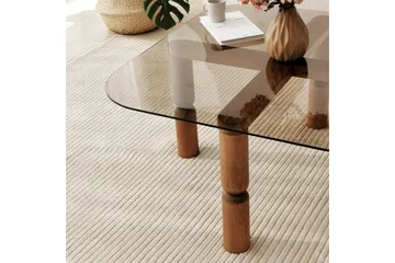 Harman Soffbord 80 cm - Valnöt/Brons - Möbler - Vardagsrum - Soffbord & vardagsrumsbord - Soffbord