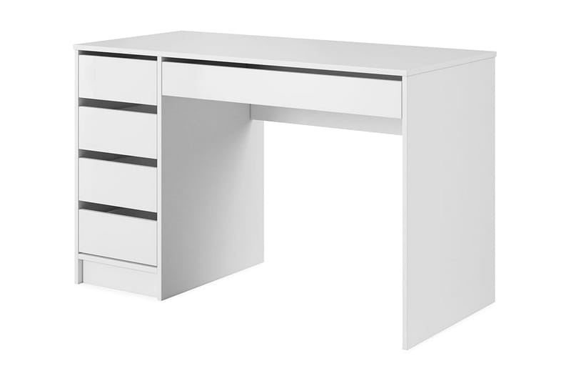HARRIETTE Skrivbord 120 cm med Förvaring 5 Lådor Vit - Vit - Skrivbord - Bord