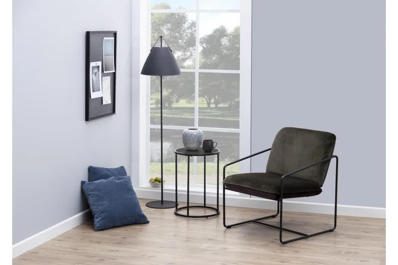 Hartsoe Sidobord 40x40 cm - Svart - Möbler - Vardagsrum - Soffbord & vardagsrumsbord - Brickbord