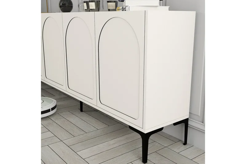 Hazim Konsollbord 180 cm - Cream/Svart - Möbler - Vardagsrum - Soffbord & vardagsrumsbord - Avlastningsbord & konsolbord