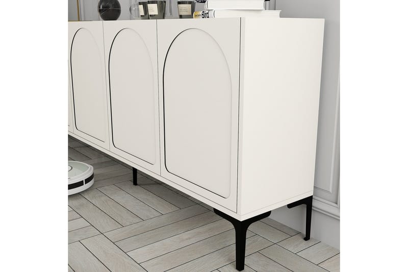 Hazim Konsollbord 180 cm - Cream/Svart - Möbler - Vardagsrum - Soffbord & vardagsrumsbord - Avlastningsbord & konsolbord