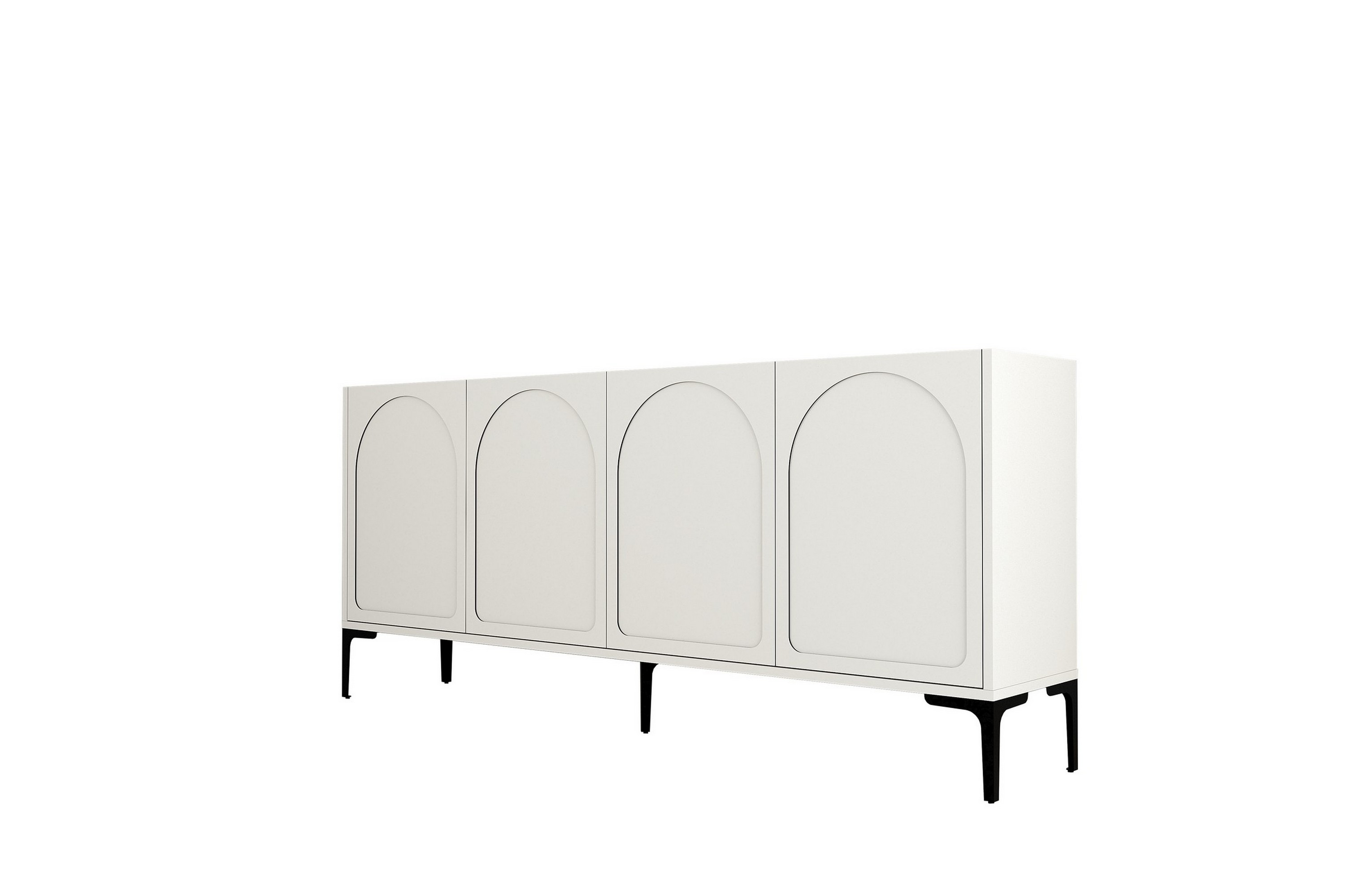 hazim konsollbord 180 cm cream/svart -