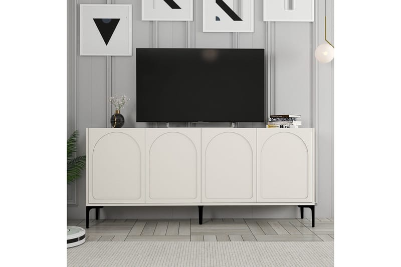 Hazim Konsollbord 180 cm - Cream/Svart - Möbler - Vardagsrum - Soffbord & vardagsrumsbord - Avlastningsbord & konsolbord