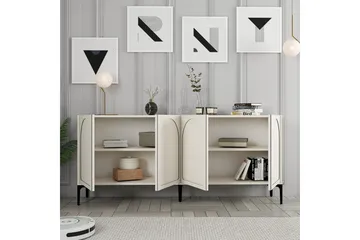 Hazim Konsollbord 180 cm - Cream/Svart - Möbler - Vardagsrum - Soffbord & vardagsrumsbord - Avlastningsbord & konsolbord