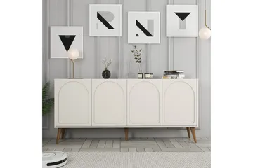 Hazim Konsollbord 180 cm - Cream/Valnöt - Möbler - Vardagsrum - Soffbord & vardagsrumsbord - Avlastningsbord & konsolbord