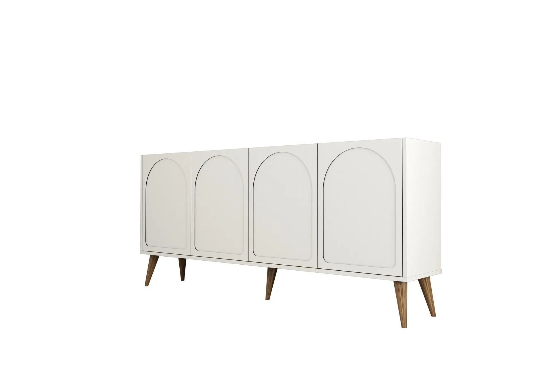 Hazim Konsollbord 180 cm - Cream/Valn&ouml;t