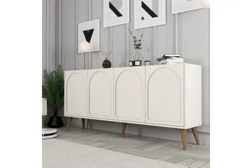 Hazim Konsollbord 180 cm - Cream/Valnöt - Möbler - Vardagsrum - Soffbord & vardagsrumsbord - Avlastningsbord & konsolbord