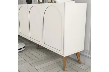 Hazim Konsollbord 180 cm - Cream/Valnöt - Möbler - Vardagsrum - Soffbord & vardagsrumsbord - Avlastningsbord & konsolbord